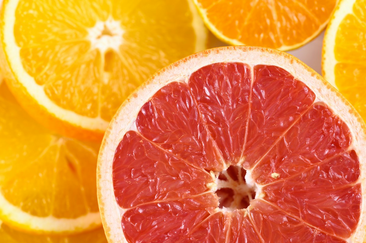 Frutas cítricas ricas en vitamina C